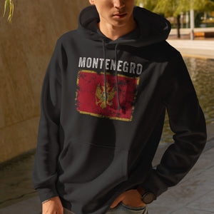 Montenegro Flag Vintage Montenegrin Flag Hoodie