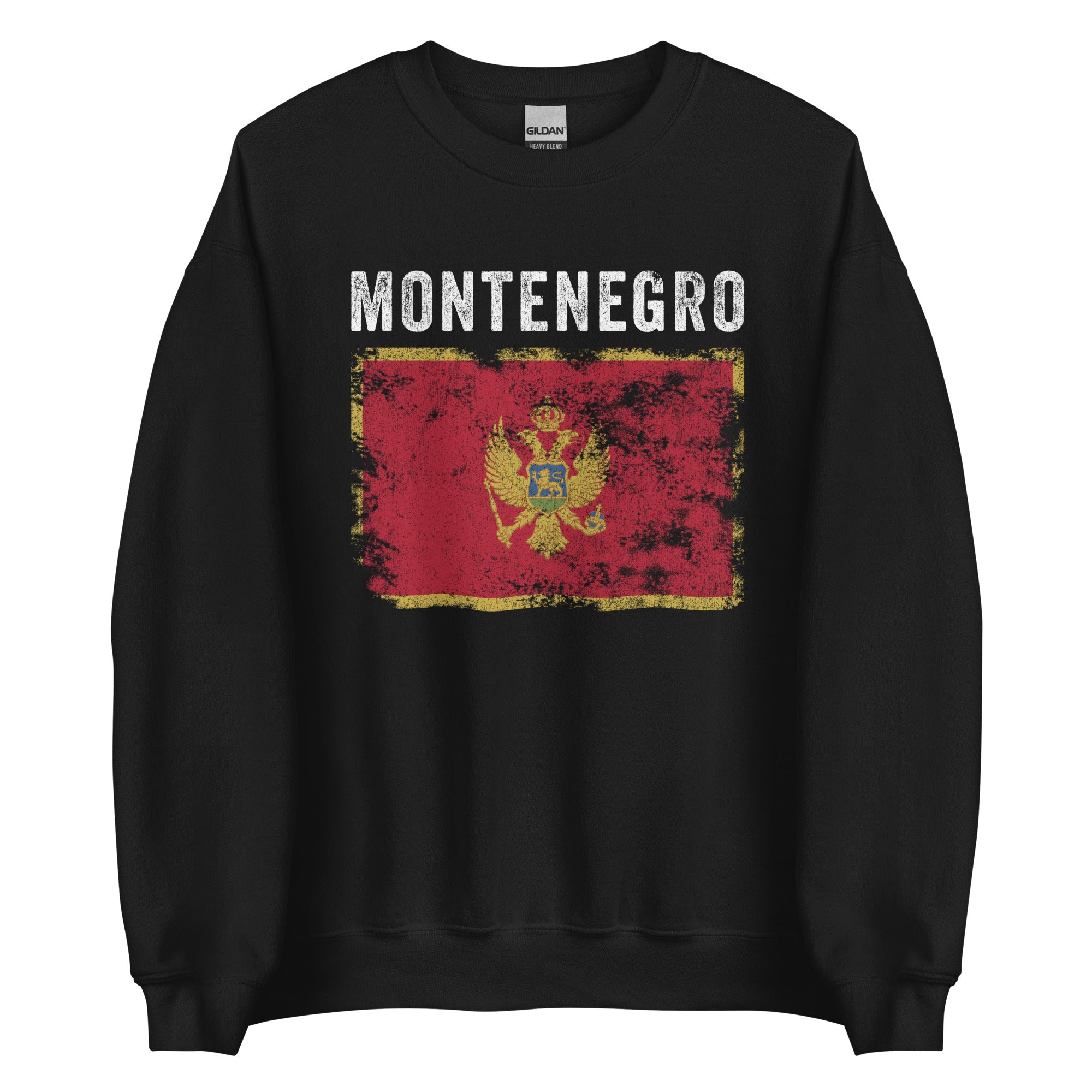 Montenegro Flag Vintage Montenegrin Flag Sweatshirt