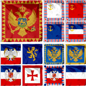 Montenegro Flags - 150x150cm(5x5ft) - 90x90cm(2x3ft)