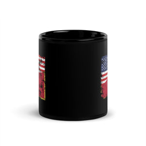 Montenegro USA Flag Mug