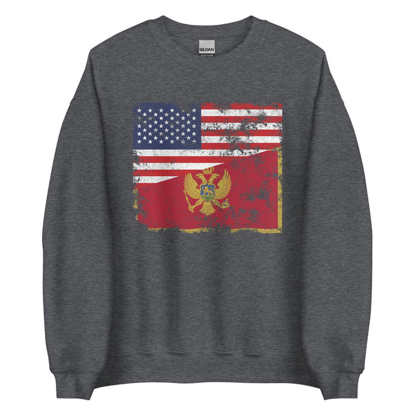 Montenegro USA Flag Sweatshirt