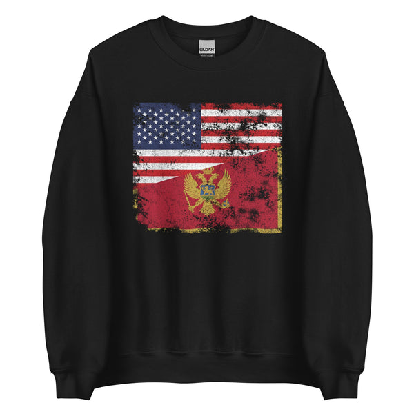 Montenegro USA Flag Sweatshirt