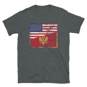 Montenegro USA Flag T-Shirt