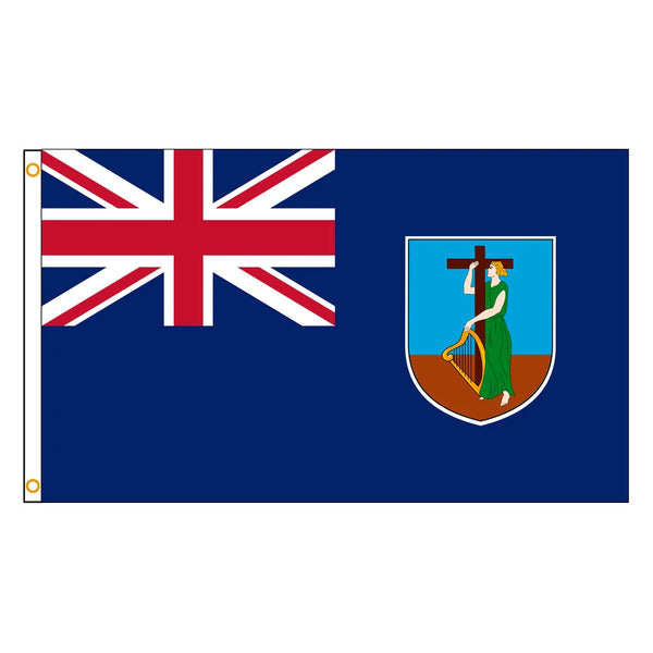 Montserrat Flag - 90x150cm(3x5ft) - 60x90cm(2x3ft)
