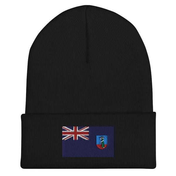 Montserrat Flag Beanie - Embroidered Winter Hat