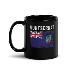 Montserrat Flag Distressed Mug