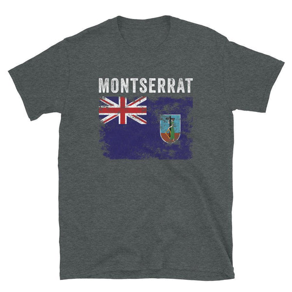 Montserrat Flag Distressed T-Shirt