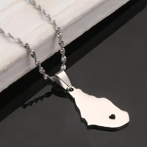 Montserrat Map Necklace