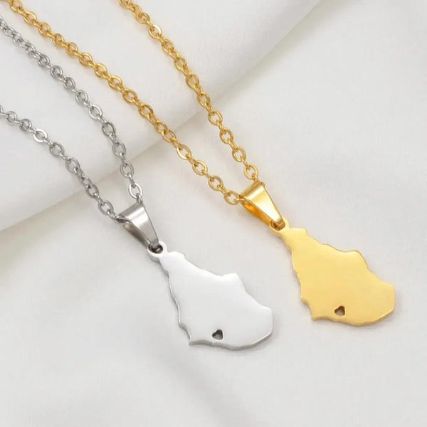 Montserrat Map Necklace