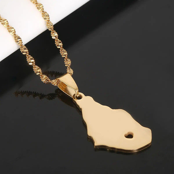 Montserrat Map Necklace