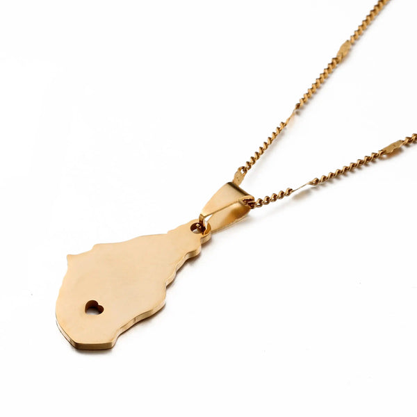 Montserrat Map Necklace