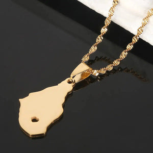 Montserrat Map Necklace