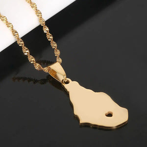 Montserrat Map Necklace