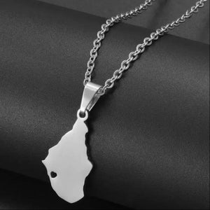 Montserrat Map Necklace