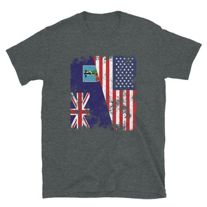 Montserrat USA Flag - Half American T-Shirt