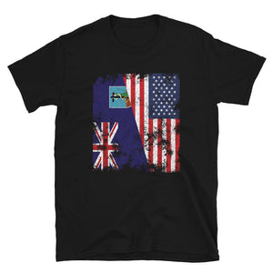 Montserrat USA Flag - Half American T-Shirt