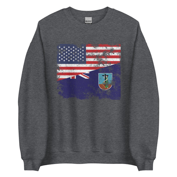 Montserrat USA Flag Sweatshirt