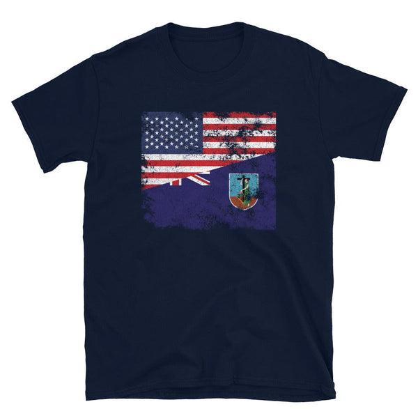 Montserrat USA Flag T-Shirt