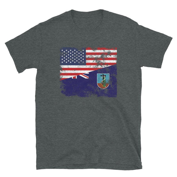 Montserrat USA Flag T-Shirt