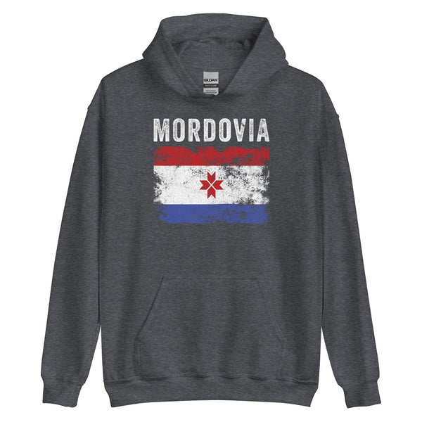 Mordovia Flag Distressed - Mordvin Flag Hoodie