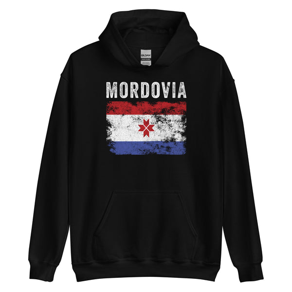 Mordovia Flag Distressed - Mordvin Flag Hoodie