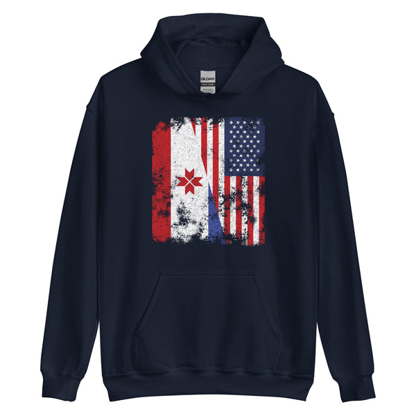 Mordovia USA Flag - Half American Hoodie