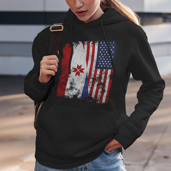 Mordovia USA Flag - Half American Hoodie