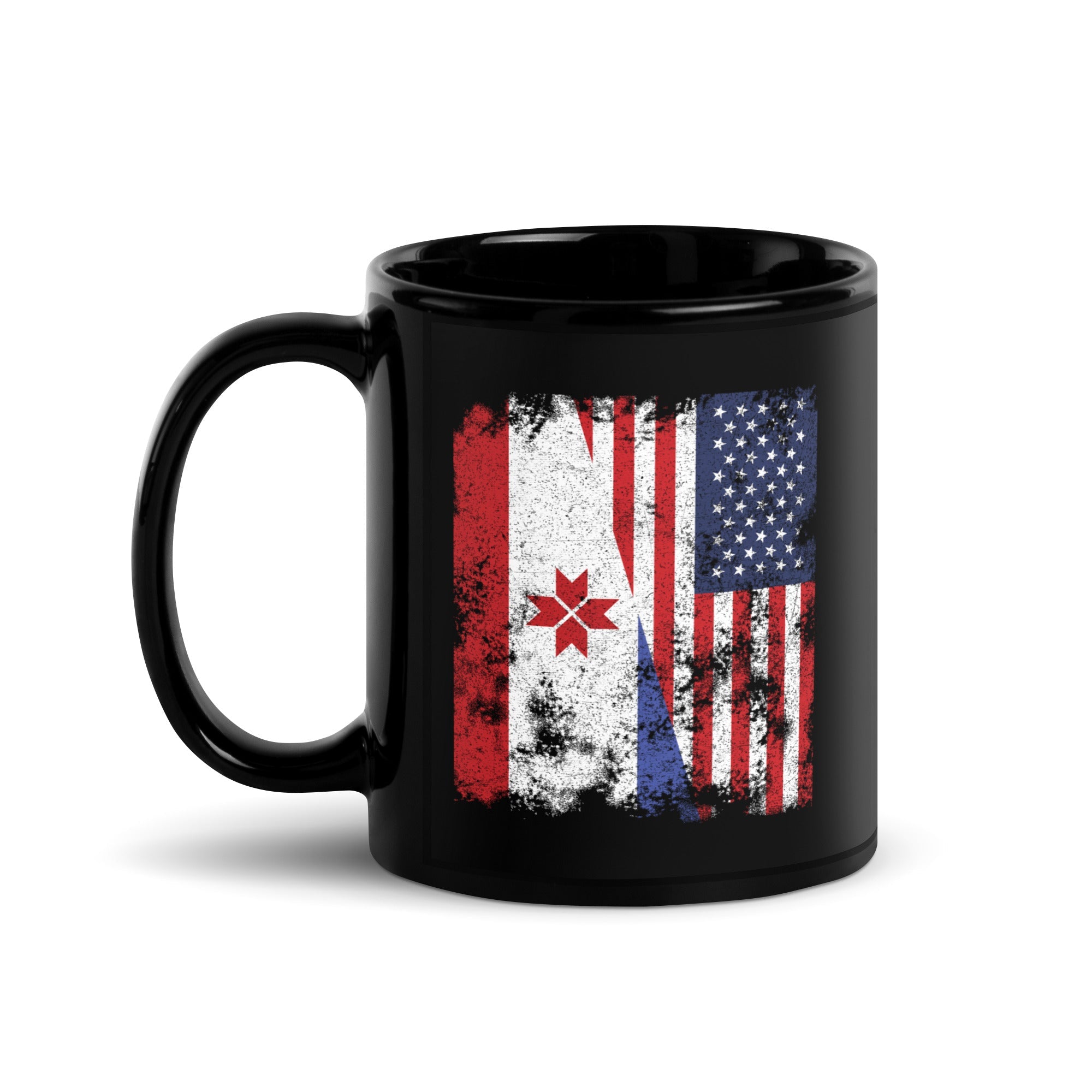 Mordovia USA Flag - Half American Mug
