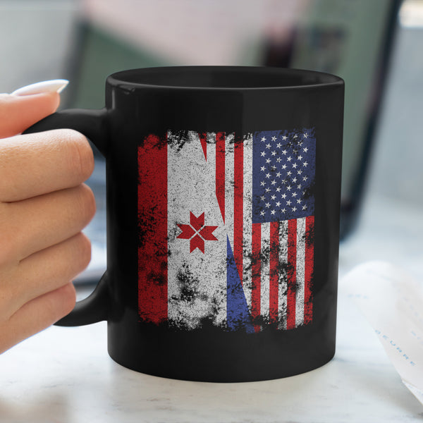 Mordovia USA Flag - Half American Mug