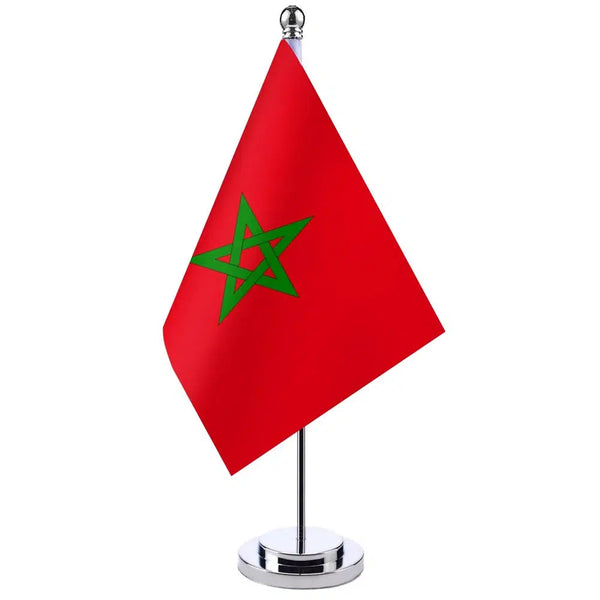 Morocco Desk Flag - Small Office Table Flag