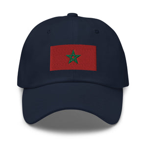 Morocco Flag Cap - Adjustable Embroidered Dad Hat