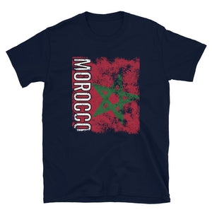 Morocco Flag Distressed T-Shirt