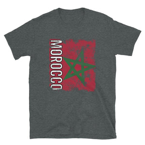 Morocco Flag Distressed T-Shirt