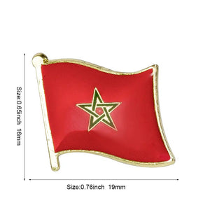 Morocco Flag Lapel Pin - Enamel Pin Flag