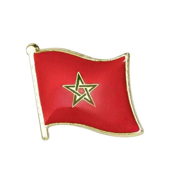 Morocco Flag Lapel Pin - Enamel Pin Flag