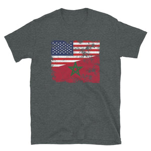 Morocco USA Flag T-Shirt