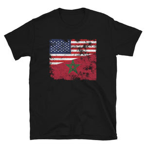 Morocco USA Flag T-Shirt