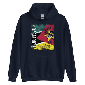 Mozambique Flag - Distressed Flag Hoodie