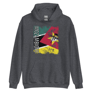 Mozambique Flag - Distressed Flag Hoodie