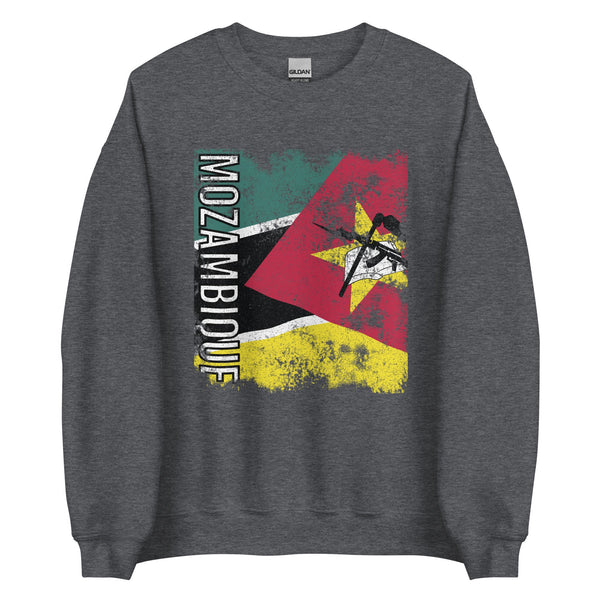 Mozambique Flag - Distressed Flag Sweatshirt