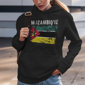 Mozambique Flag Vintage Mozambican Flag Hoodie
