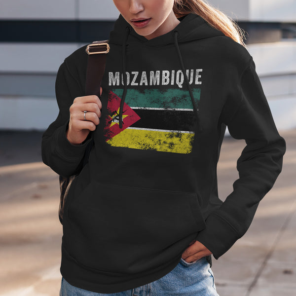 Mozambique Flag Vintage Mozambican Flag Hoodie