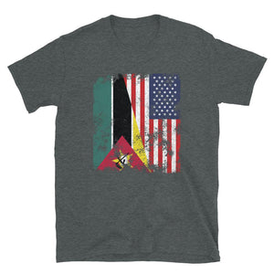 Mozambique USA Flag - Half American T-Shirt