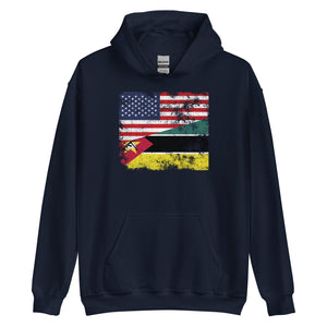 Mozambique USA Flag Hoodie