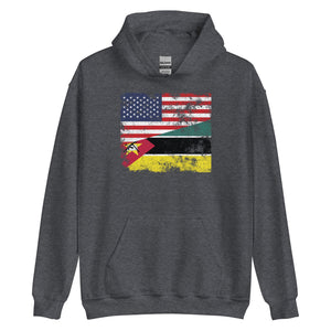 Mozambique USA Flag Hoodie