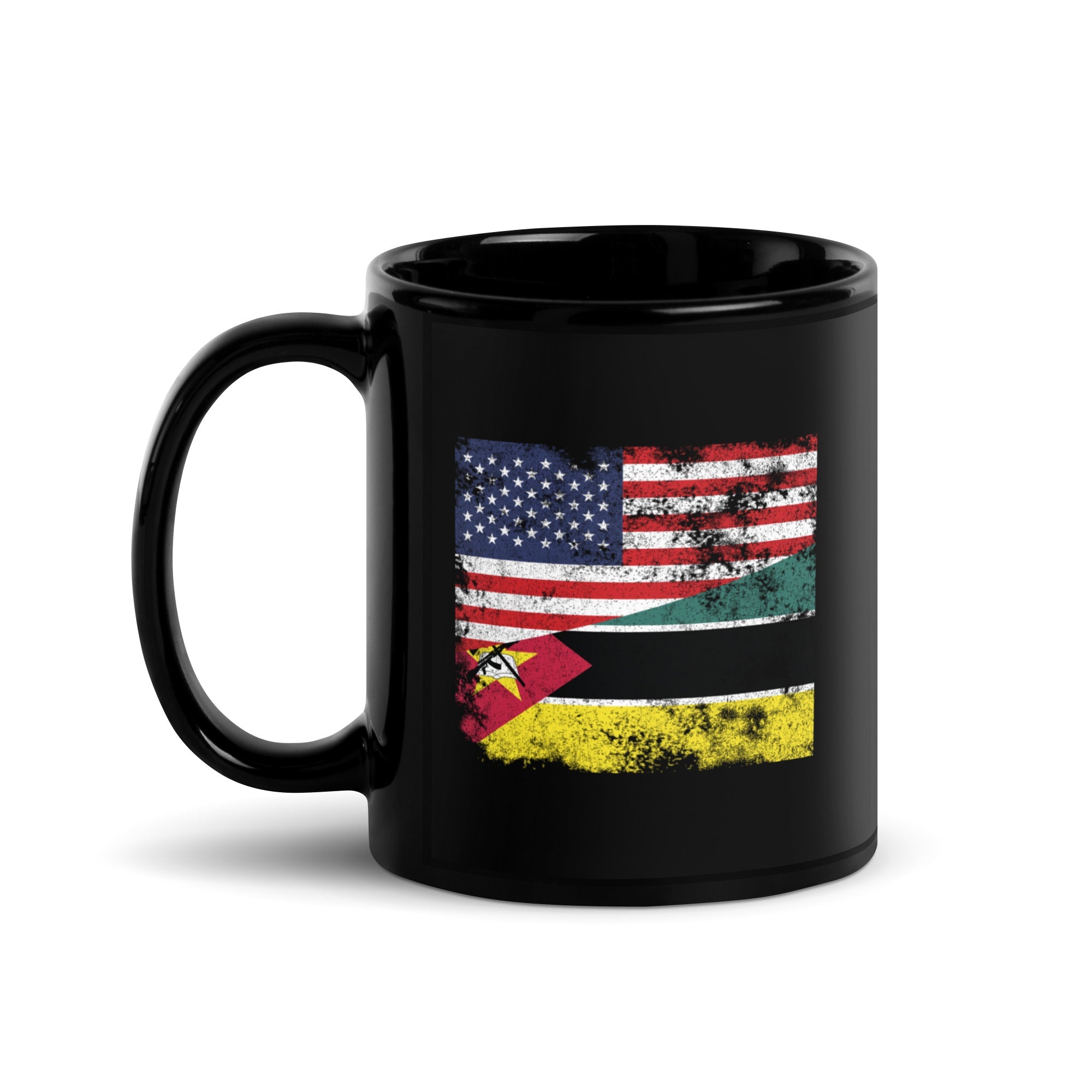 Mozambique USA Flag Mug