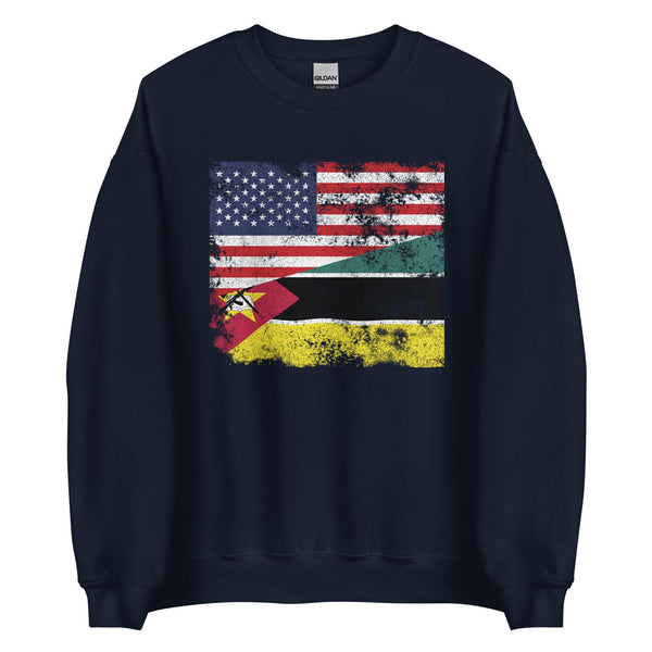 Mozambique USA Flag Sweatshirt