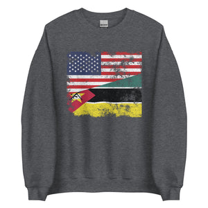 Mozambique USA Flag Sweatshirt