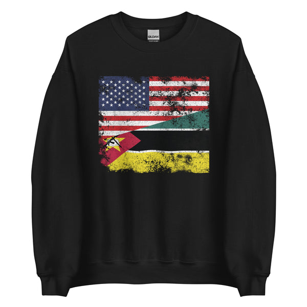 Mozambique USA Flag Sweatshirt