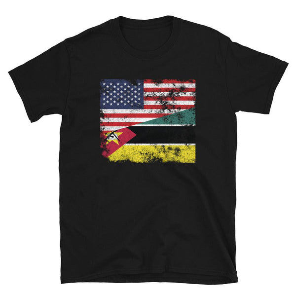 Mozambique USA Flag T-Shirt